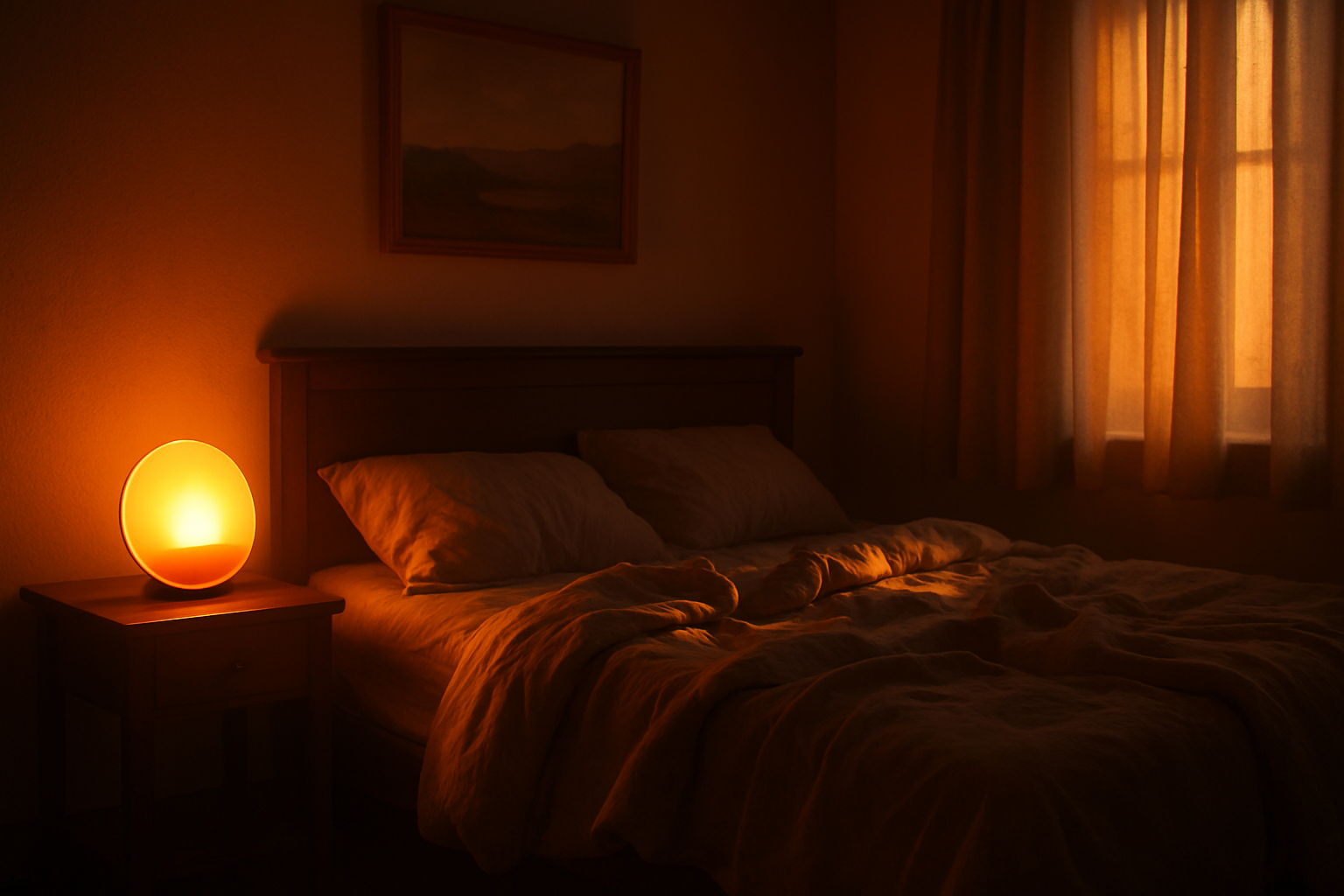 Sunrise Alarm Clock in Bedroom